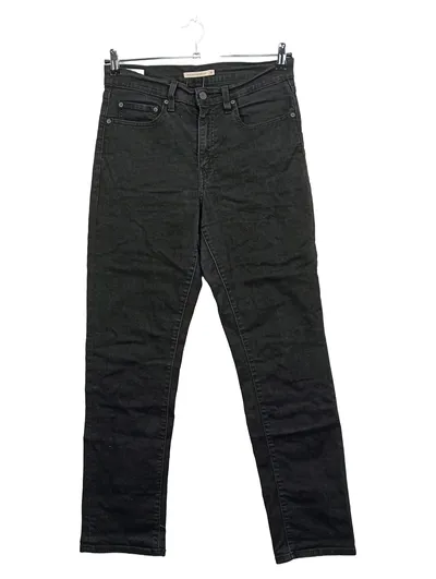 Levi's Premium Damen Jeans Straight Leg Schwarz W30 L30 High Rise