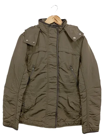 CINQUE Damen Steppjacke Gr. 36/S Oliv Casual Outdoor Jacke mit Kapuze