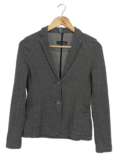 CINQUE Damen Blazer Gr. 40/L Grau Strukturmuster Business Elegant