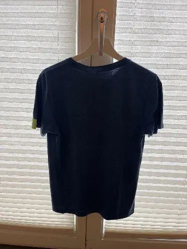 Alptraum Herren Fanshirt Schriftzug Blau Gr. S Freizeit