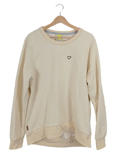 Alife and Kickin Damen Sweatshirt Pullover Beige Herz 3XL