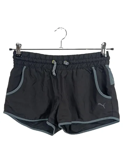 Puma Damen Sport Shorts Gr. S/36 Schwarz Uni Logo Polyester