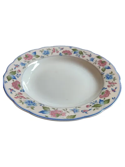 Triptis Porzellan Voliera Essteller 22,5cm Blumenmuster Klassisch Mehrfarbig