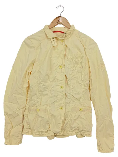 CINQUE Damen Leichte Jacke Gelb Gr. 36/S Baumwolle Klassisch