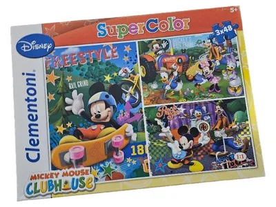 Clementoni Disney Mickey Mouse Clubhouse Puzzle 3x48 Teile SuperColor 5+