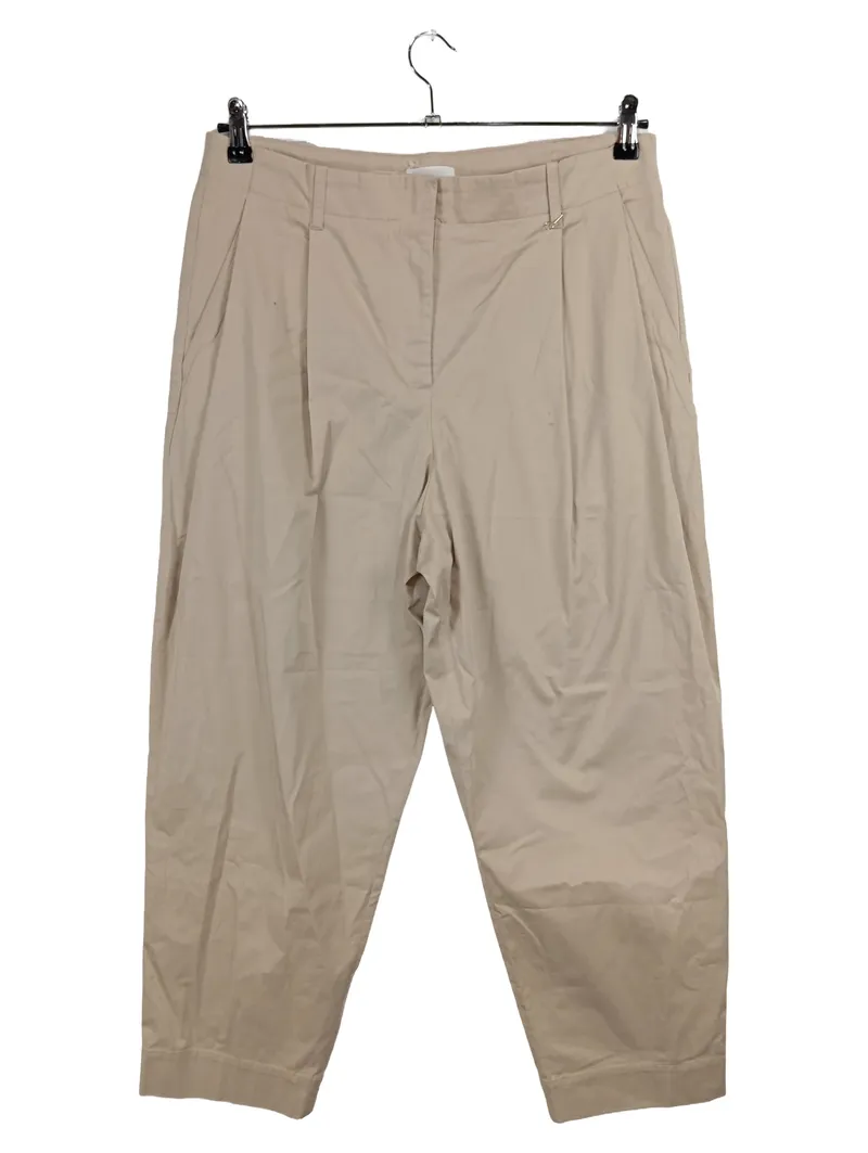 ARMEDANGELS Stoffhose Damen Beige Bundfaltenhose Gr. XL 97% Bio-Baumwolle 1