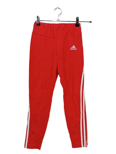 Adidas Trainingshose Kinder Mädchen Gr. 152 Rot 3-Streifen Sport