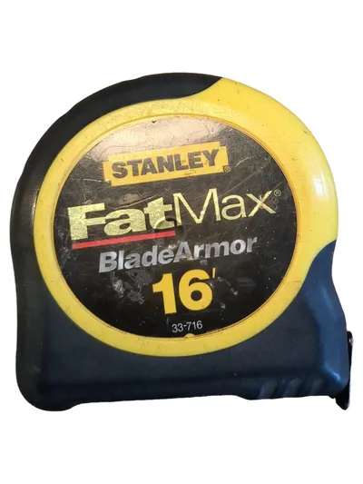 Stanley FatMax Bandmaß 16' BladeArmor Gelb Rollmaßband Zollstock