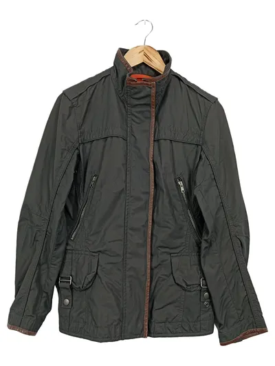 CINQUE Damen Leichte Jacke Gr. 36/S Grau Outdoor Übergangsjacke Streetwear