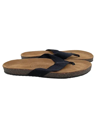 LANGBRETT Zehentrenner Damen Sandalen Gr. 41 Schwarz Casual Flip Flops