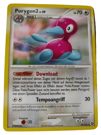 Pokémon Sammelkarte Porygon2 LV.39 Deutsch TCG Trading Card
