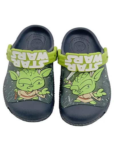 Crocs Kinder Clogs Star Wars Yoda Badeschuhe Gr. 26 Blau Grün
