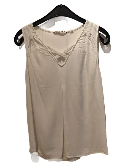 NAF NAF Damen Top Gr. S Casual Beige Viskose