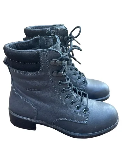 ELTEN Damen Stiefelette Gr. 36 Schwarz Casual Schnürstiefel Boots