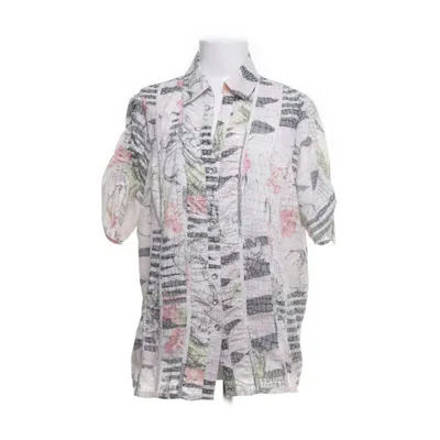 Cosima Bluse Damen Gr. 44 Mehrfarbig Grafisch Halbarm Hemdbluse