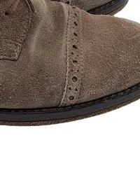 Gabor Damen Stiefelette Wildleder Braun Brogue Gr. 38 Schnürung 4