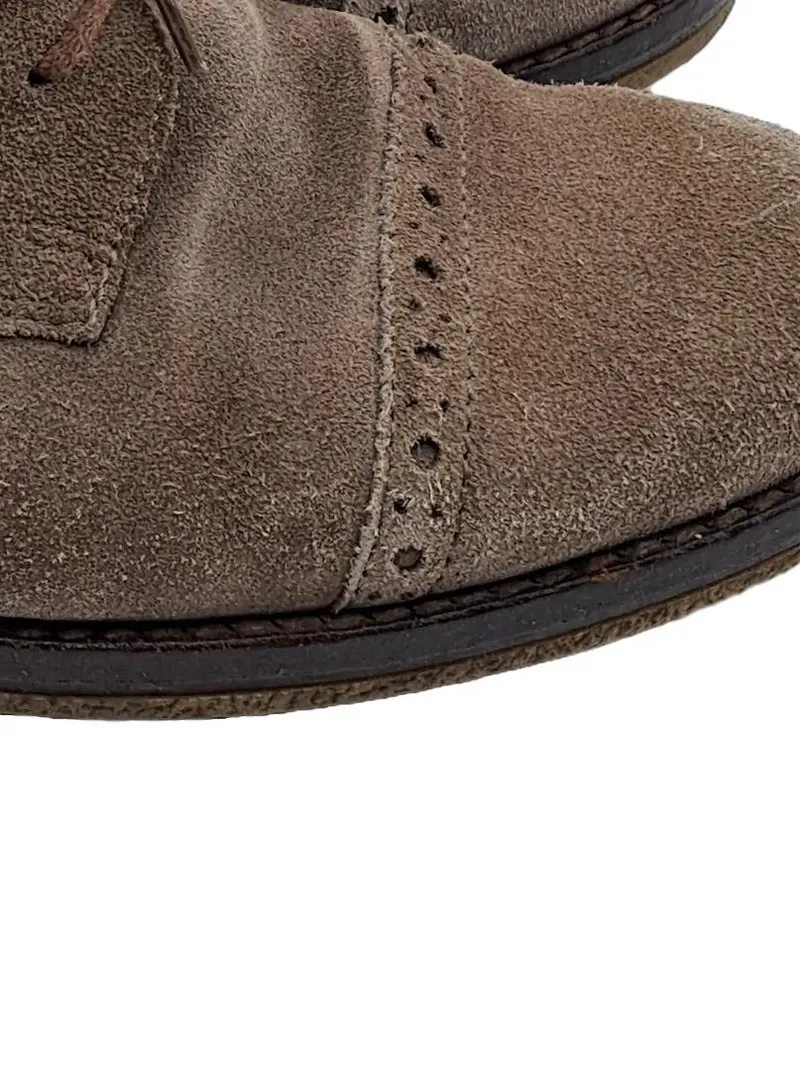 Gabor Damen Stiefelette Wildleder Braun Brogue Gr. 38 Schnürung 4