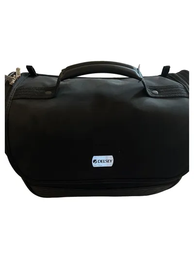 Delsey Reisetasche Schwarz Casual Handgepäck Reise Sporttasche 32x20cm