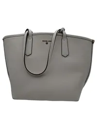 Michael Kors Damen Henkeltasche Tote Bag Leder Grau Elegant 2