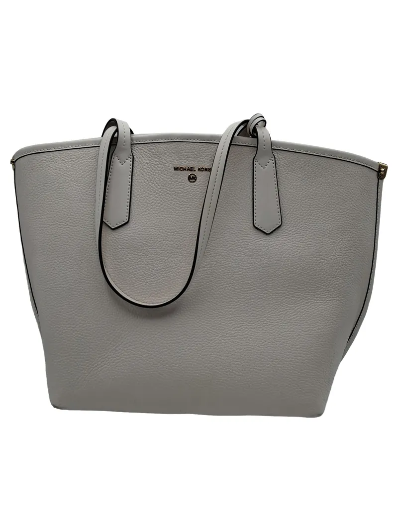 Michael Kors Damen Henkeltasche Tote Bag Leder Grau Elegant 2