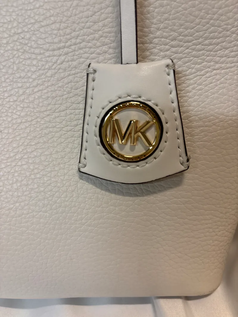 Michael Kors Damen Henkeltasche Tote Bag Leder Grau Elegant 4