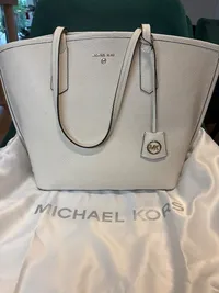 Michael Kors Damen Henkeltasche Tote Bag Leder Grau Elegant 8