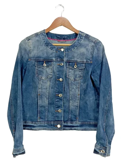 Street One Damen Jeansjacke Gr. 38/M Blau Casual Jacke