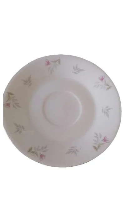 China Pearl Untertasse Unterteller Weiß Blumen Porzellan Klassisch