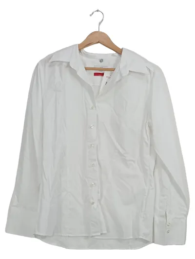 Greiff Damen Business Hemd Wolle Gr. 42/XL Weiß Langarm