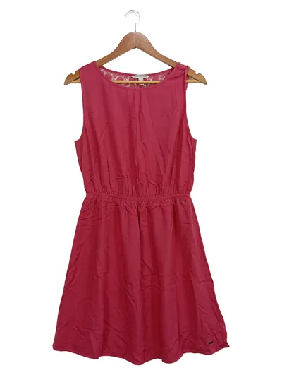 TOM TAILOR Denim Freizeitkleid Damen Gr. 38/M Pink Casual Viskose