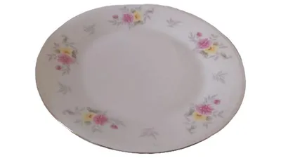 China Pearl Servierteller Teller Blumenmuster Mehrfarbig Porzellan Klassisch