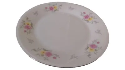 China Pearl Essteller Porzellan Weiß Klassisch Blumenmuster Tina