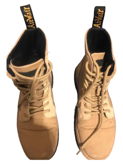 Dr. Martens Damen Schnürschuhe Boots Gr. 37 Beige Casual