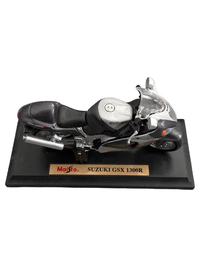 Maisto Motorrad Suzuki GSX 1300R Modellfahrzeug Silber Sammlerstück