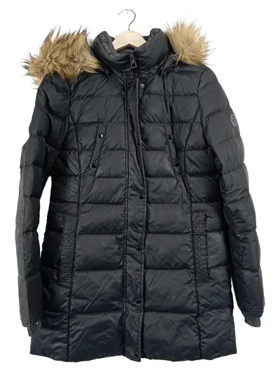 Marc O'Polo Damen Steppjacke Daunen Winterjacke Kapuze Gr. 36 Schwarz