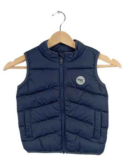 s.Oliver Kinder Steppweste Gr. 98 Blau Gesteppt Tiermotiv Alltag Casual