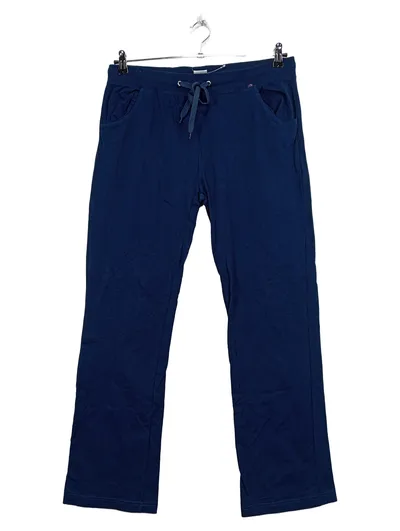 Seasons Damen Jogginghose Blau Gr. L Baumwolle Casual Freizeithose