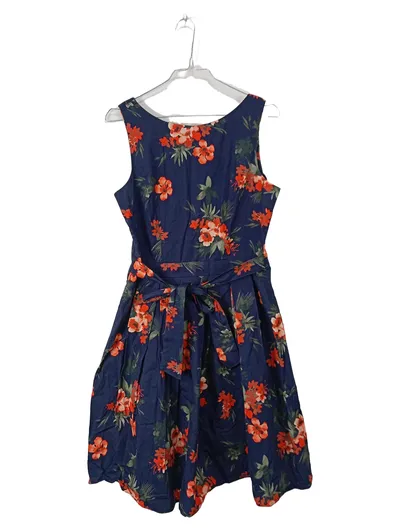 Apricot Damen Sommerkleid Blumenmuster Blau Gr. S/38 Baumwolle