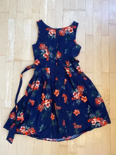 Apricot Damen Sommerkleid Blumenmuster Blau Gr. S/38 Baumwolle 2