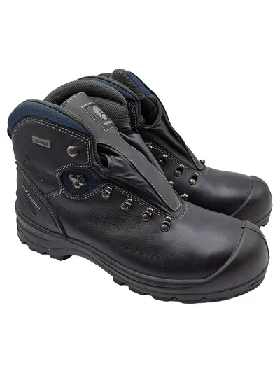 Albatros Herren Arbeitsschuhe Leder Schnürung Schwarz Gr. 47 Outdoor Sicherheit