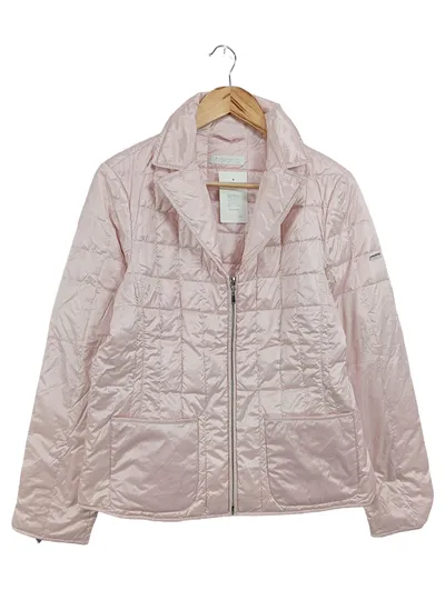 BARONIA Damen Steppjacke Rosa Einheitsgröße Elegant Klassisch Vintage