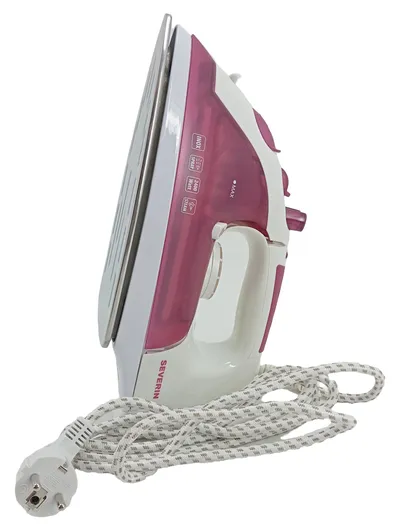 Severin BA 3251 Dampfbügeleisen 2400W Inox Sohle Rosa Weiß Steam