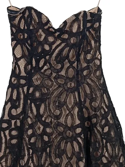 Jake's Damen Spitzenkleid Elegant Party Floral Ärmellos Schwarz Gr. 34 XS