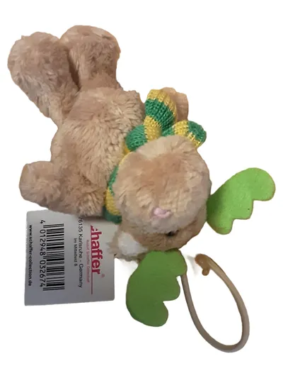 Schäffer Baby Kuscheltier Elch mit Schal Plüschtier Braun Größe M