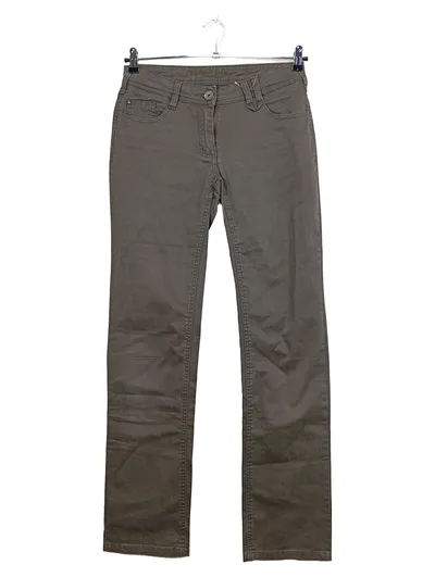 CECIL Damen Jeans Regular Fit Funky Style W28 L34 Oliv Baumwolle
