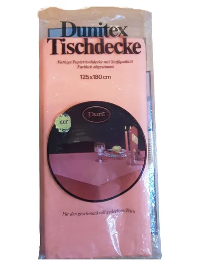 Duni Papiertischdecke Rosa Rechteckig 125x180 cm Vintage Festlich