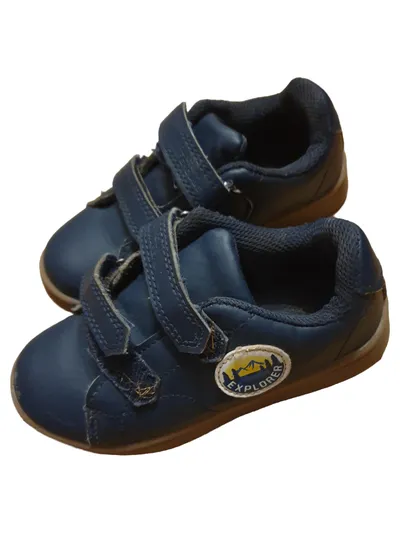 Mountain Explorer Krabbelschuhe Kinder Gr. 19 Blau Casual Lauflernschuhe
