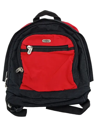 Umbro Mini-Rucksack Schwarz Rot Kinder Sportrucksack Klein