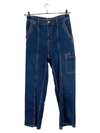 Deerberg Straight Leg Jeans Damen Blau Gr. W35/44/XXL Baumwolle Cargo 1