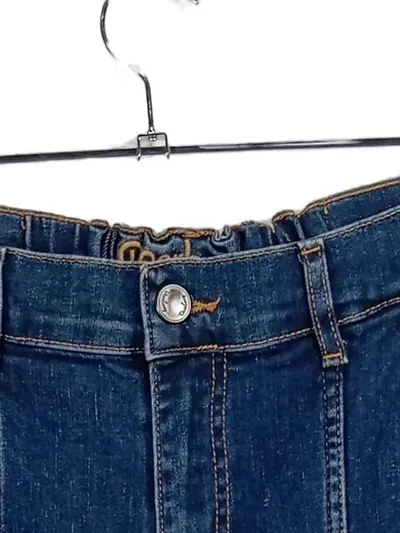Deerberg Straight Leg Jeans Damen Blau Gr. W35/44/XXL Baumwolle Cargo